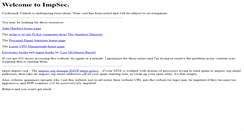 Desktop Screenshot of impsec.org
